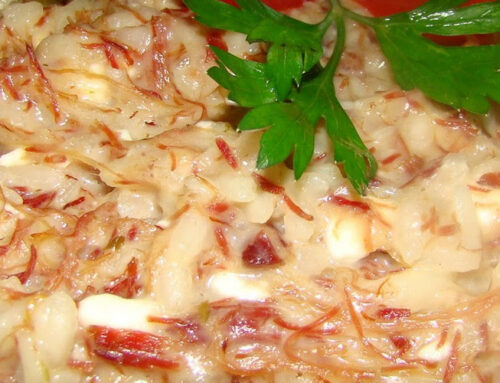 Como fazer risoto usando carnes suínas?