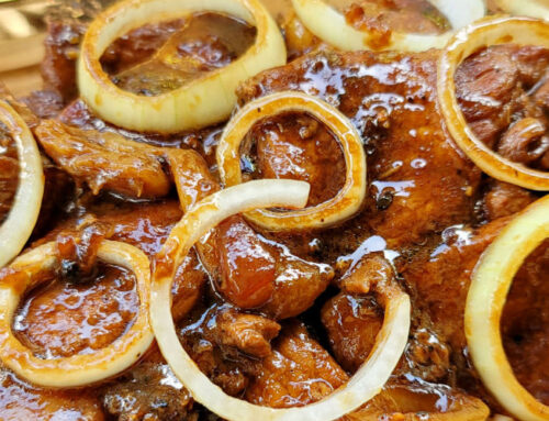 Receita de Carré Suíno Acebolado
