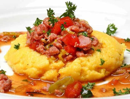 Receita de Polenta com Ragu Suíno com Linguiça Italiana